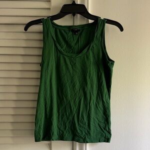 Talbots Green Scoop-Neck Tank Top SZ SP 60% Cotton 40% Modal